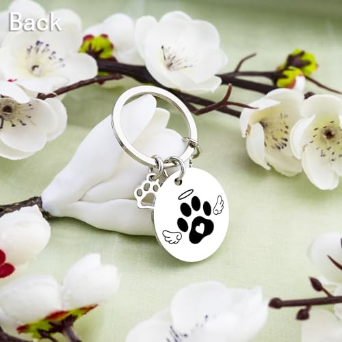 Pet Memorial Gifts for Dogs Cats Pet Memorial Keychain | Loss of Dog Sympathy Gift Dog Passing Away Gifts Cat Loss Sympathy Gift Keychain for Dogs Mom Dad Cat Mom Dad