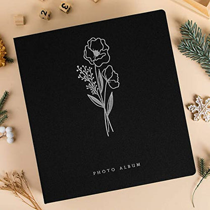 Lanpn Photo Album 4x6 600 Pockets Photos, Linen Cover Large Picture Albums Holds 600 Horizontal and Vertical Photos Black - color: Black, size: 600 Pockets