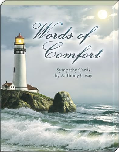 Leanin' Tree Words of Comfort Sympathy Cards, 12 Bulk with Envelopes | Made In USA, For Loss Of Loved One, Elegant Bereavement Condolences Card Collection, to Show Your Support