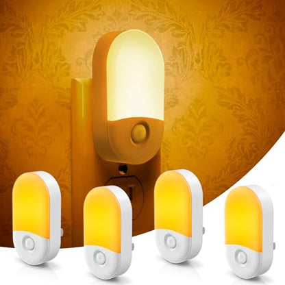 L LOHAS LED Amber Night Light, Night Lights Plug into Wall[4 Pack], 2000K - color: Amber, size: 4 Count (Pack of 1)