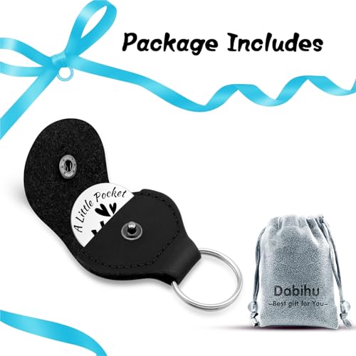 Sympathy Gifts Pocket Hug Token Double Sided Stainless Steel Tokens Remembrance Sympathy Gift for Loss for Friends Family Condolence Grieving Keepsake Grief Gifts Hug Token with Black Leather Keychain