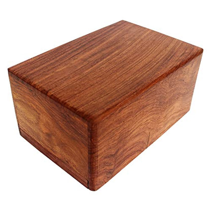 Wooden Urn Box - Urn for Human Ashes Funeral Cremation Urn(X-Small) - size: X-Small