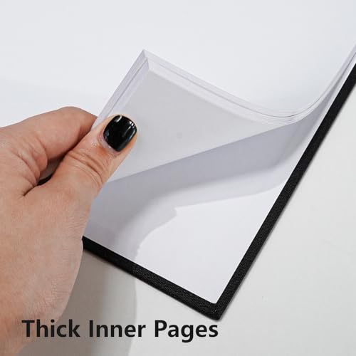 7x7 Inch Scrapbook DIY Photo Album, 20 Sheets (40 Pages), Black - color: Black, size: 7 x 7 Inch 20 Sheets