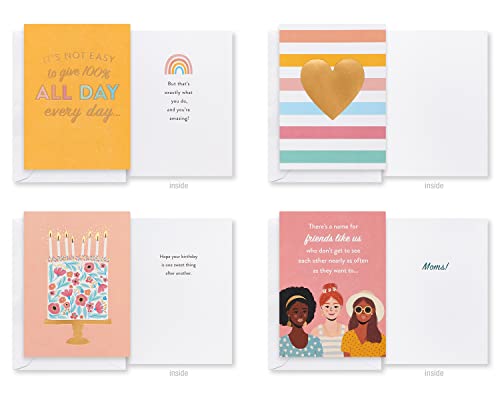 American Greetings Deluxe Cards with Envelopes, Mom Friend (32-Count) - color: Mom Friend