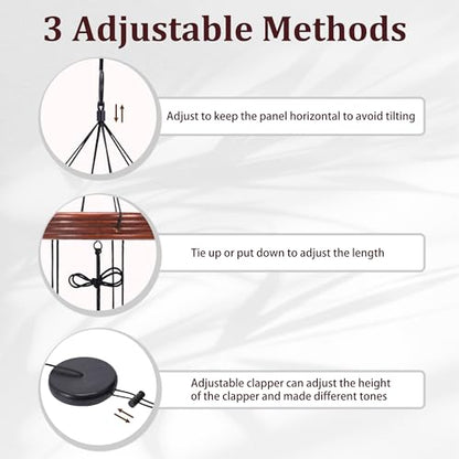 Toodour 60" Extra Large Memorial Wind Chimes for Outside - color: Black