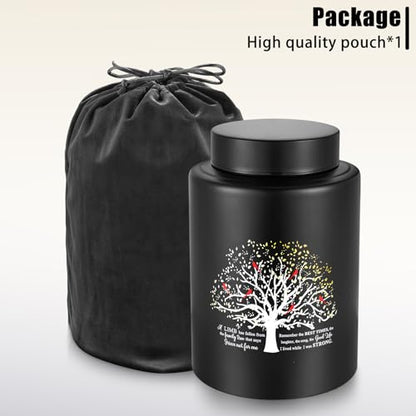 Photo Customized Medium Cremation Urn for Adult Ashes - 7.3 Inch Decorative Stainless Steel Urn, Holds Up to 140 lbs, Life Tree Design, Memorial Keepsake for Human Ashes - size: Medium-Custom