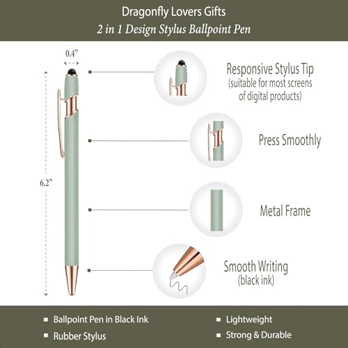 Dragonfly Gifts Women, Inspirational Encouragement Dragonfly Gift Ideas | Hardcover Notebook Gold Foil 200 Pages A5 Lined, Dragonfly Themed Gift for Dragonfly Lover Friend Birthday Holiday Christmas - color: Sage Green