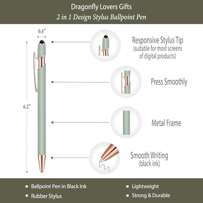 Dragonfly Gifts Women, Inspirational Encouragement Dragonfly Gift Ideas | Hardcover Notebook Gold Foil 200 Pages A5 Lined, Dragonfly Themed Gift for Dragonfly Lover Friend Birthday Holiday Christmas - color: Sage Green