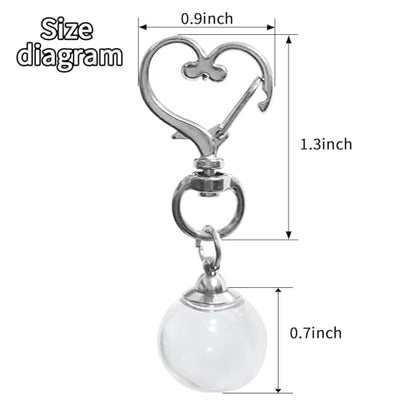 Pet Keychain for Collecting Cat, Dog and Rabbit Hair,2 Pcs Pet Fur keepsake, cat fur memory charm DIY Rabbit Furs Collection Kechain, dog Keepsake, Loss Remembrance Gift for Pets hearts