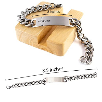 Marley Paw Print Name Cuban Chain Stainless Steel Bracelet - Loss of Pet Remembrance ID Plate Bracelet Dog Cat Pet Paw Pet Lover Memorial Gifts For Men Women, Engraved Adjustable