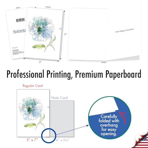 The Best Card Company - Loving Sympathy Card with Envelope - Inspirational, Religious Bereavement Greeting - Basic Blooms C4627DSMG - style: Basic Blooms