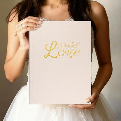 Photo Album 4x6 Wedding with Writing Space for 450 Photos Linen Cover Hardcover Horizontal, 4 x 6 Photo Album Picture Book for Kids Travel Family Baby Pictures Beige - color: Khaki