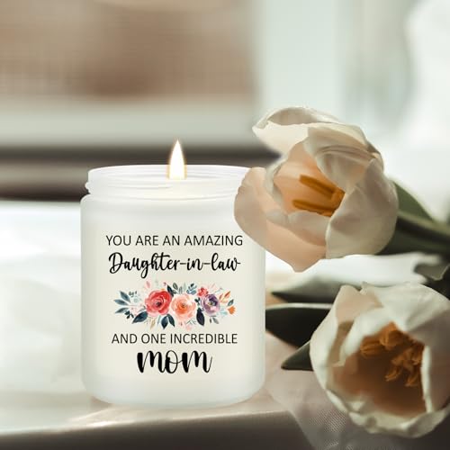 Daughter in Law Gifts Ideas - Mothers Day Christmas Birthday Gifts for Daughter in Law - Lavender Scented Candle - color: Daughter in Law