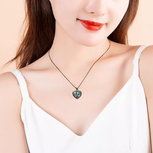 Minicremation Heart Guitar Cremation Pendant Necklace for Ashes Stainless Steel Music Guitar Pick Cremation Keepsake Memorial Urn Necklace - color: Customize Text
