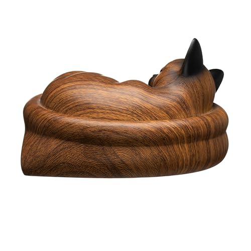 Cat Urn Small Pet Urn for Cat Ashes - Stylish Cat Urns for Ashes, Premium Quality Pet Urns for Cats(Brown) - color: Brown