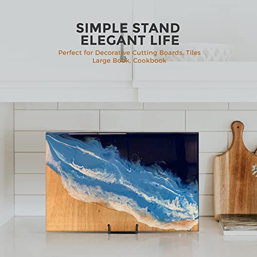 TR-LIFE Plate Stands/Holder for Display, 8 Inch, Large, Metal Frame for Picture, Decorative Platter, Book, Photo Easel (2 Pack) - size: 8 Inch