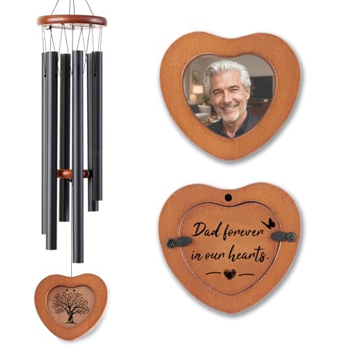 Memorial Wind Chimes for Loss of Father - 36'' Outside Sympathy Wind Chimes Gifts for Loss of Dad, Windchimes in Memory of Dad Father, Home Outdoor Garden Porch Patio Decor - color: For Father