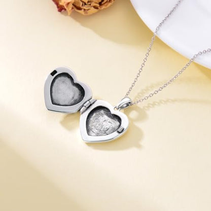 Dorunmo Locket Necklace 925 Sterling Silver Pictures Photo Keep Someone Near to You Custom Lockets Mother's Day Jewelry Personalized Photo Locket Gifts - color: K-Butterfly, style: Locket Only