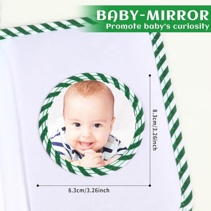 Baby's My First Family Album Soft Photo Cloth Book Green Leaves My First Book of Photos Baby Memory Album Gift Holds 4x6 Pictures for Babies Newborn Toddler & Kids Baby Shower - style: Green Leaves