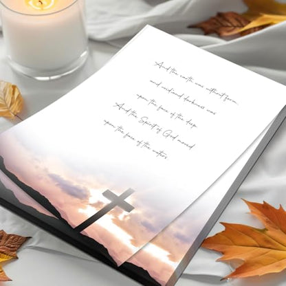 Ceiba Tree 50 Sheets Religious Stationery Letterhead Paper | Easter Decorative Printable Letter, Christian Writing Paper, Communion, Wedding, Baptism, Printing Party Invitations