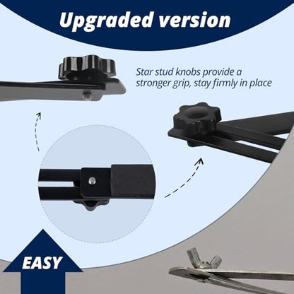 BEISE Wreath Hanger for Headstone, Adjustable 6"- 11", Black 1 Pack - color: Black, size: 1 Pack