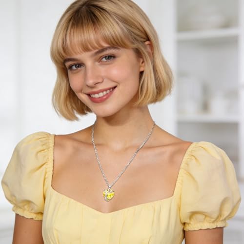 Eusense Tree of Life Necklace for Women Men Sterling Silver 925 Tree Urn Locket Cremation Jewelry Family Tree Pendant Gifts for Her Him Mom Dad Grandma Daughter - style: E-G-Tree of Life Necklace 11-Citrine