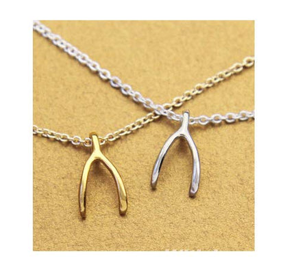 Baydurcan Friendship Anchor Butterfly Good Luck Elephant Necklace for Women - style: Wishbone