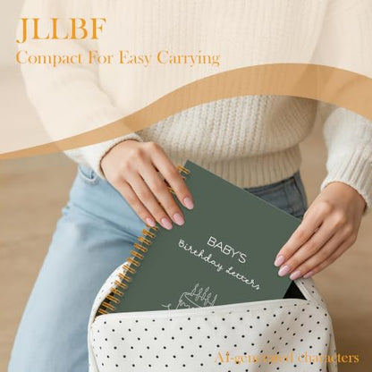 Baby Birthday Gifts Spiral Notebook 5.5x8.3in | Baby Shower Gifts for Mom, Pregnancy Journal for First Time Parents, Baby's Birthday Letters Journal Notebook - color: Birthday Letters