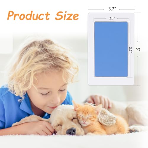 DeerZone Inkless Paw Print Kit,Dog Paw Print Kit,Dog Nose Print Kit - color: Macarons, size: Small-Medium 4 Pack