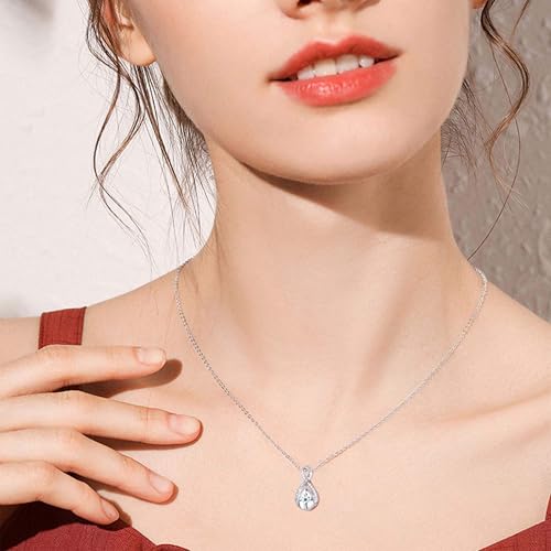 ZOEXUE Infinity Cross Cremation Jewelry - S925 Sterling Silver Cross Urn Necklace for Women - Birthstone Cross with Heart CZ Ashes Keepsake Pendant Memorial Urn Jewelry Gift for A Loss Loved Ones - color: Green