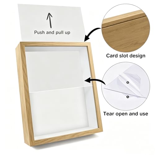 Personalization Memorial Photo Frame with Glass Keepsake Jar，Perfect for Preserving Loved One’s Hair & Memories，Sympathy Bereavement Gift - Holds 4x6 inch pictures (wood 3) - color: wood 3