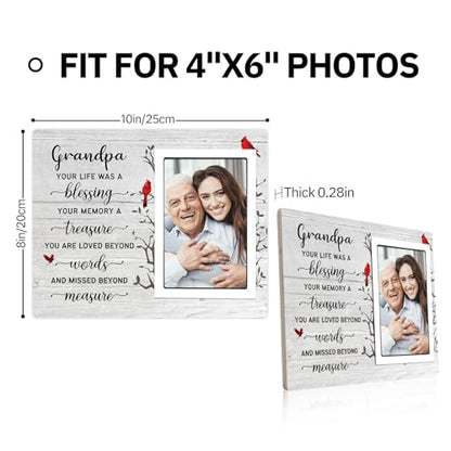 SteadStyle Grandpa Memorial Gifts, Memorial Picture Frame 10x8 In - style: Grandpa
