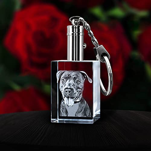 ArtPix 3D Crystal Photo Keychain - Personalized Custom Picture Keepsake - color: Rectangle Premium, size: Small