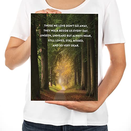 Andaz Press Jumbo Sympathy Card with Envelope, Sorry For Your Loss Card,They Walk Besides Us Every Day, Pet Loss, Condolences Card with Big Blank Space to Send to Friends, Family, 8.5" x 11", 1-Pack - color: They Walk Besides Us Every Day