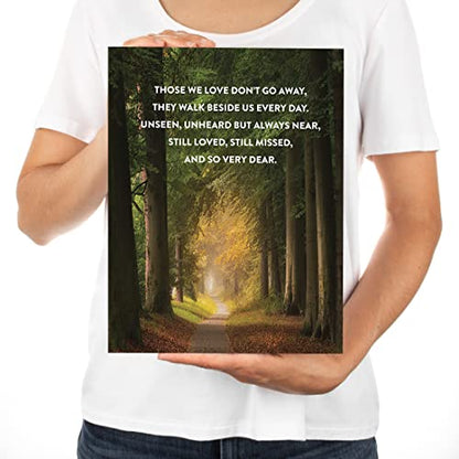 Andaz Press Jumbo Sympathy Card with Envelope, Sorry For Your Loss Card,They Walk Besides Us Every Day, Pet Loss, Condolences Card with Big Blank Space to Send to Friends, Family, 8.5" x 11", 1-Pack - color: They Walk Besides Us Every Day