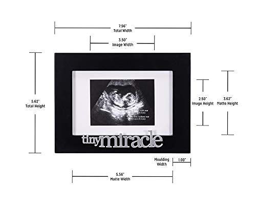 Malden International Designs Expressions Tiny Miracles Matted Picture Frame, 3x4/4x6, Black - style: Black