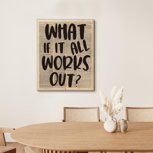 Retro Newspaper Canvas Wall Art Inspirational Typography Print Picture - color: Retro Newspaper