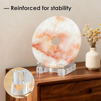 Acrylic Easel Display，Plate Stand for Display，Adjustable Clear Display Holder for 4" to 8" Platter, Book, Card, Frame, Picture, Artwork, Plaque ( Small-1pc 4"-8") - size: Small-1pc(4"-8")