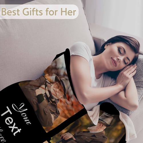 Personalized Blanket for Father's Day | Custom Photo Gift for Dad, Husband, Grandpa - Customized Style 11 - color: Style 11