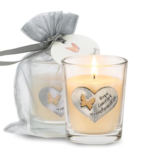 Whitney Howard Designs Hope Comfort Transformation Memorial Candle - Sympathy Remembrance Gift for Loss of Mom, Father, Grandmother, Grandfather, Husband, Wife, Loved One, Bereavement Funeral Gift - color: Hope Comfort Transformation