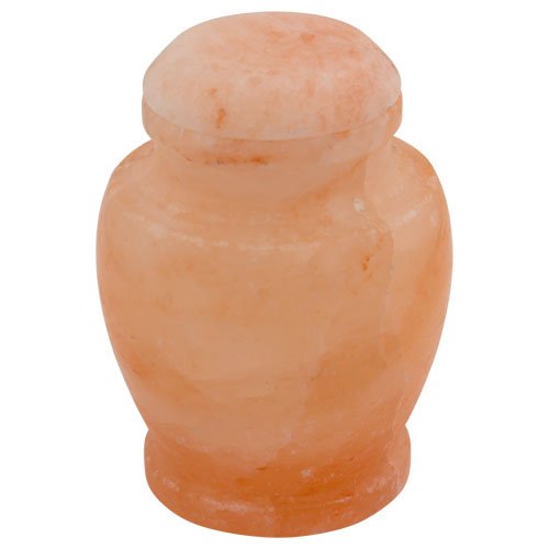 Carpel Himalayan Rock Salt Extra Small Biodegradable Urn, Eco Friendly for Sea or Earth Burial, Child Urn, Extra Small Sized Cremation Urn, 5.25 Inches High - color: Carpel - Extra Small