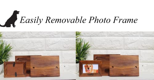 Pet urns for Dogs, Dog urns for Ashes, Wood Pet urn for Cats, Wooden urn for Pet Ashes, Keepsake for Animals, Pet Memorial (Small) - size: Small-With Text