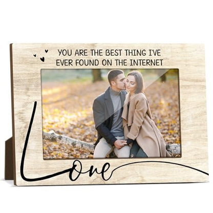 Couple Picture Frame Wooden Pictures Dispaly Gifts for Couples Picture Frames for Desk Things to Get Your Girlfriend Modern Photo Frame Couple Things Photo Gifts Pictures Frames 4x6 - Jk0255 - color: XK14
