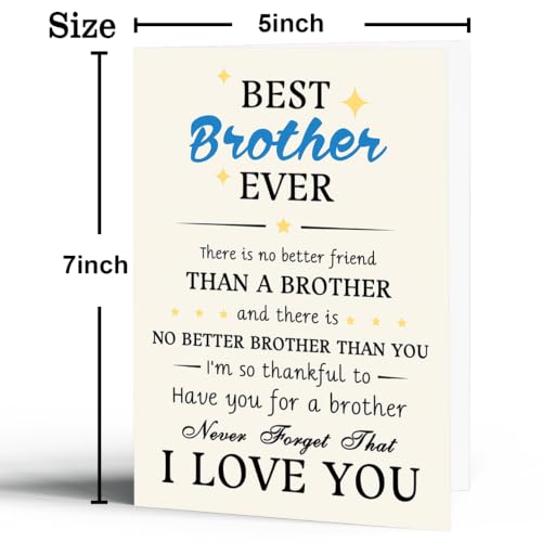 Brother Birthday Card, Birthday Card for Brother - color: BK-125