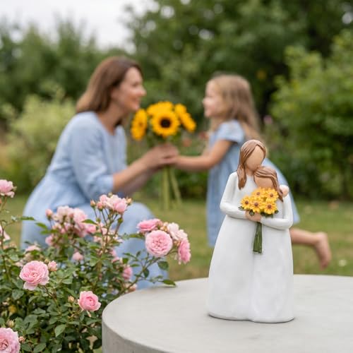 Mother Daughter Gift, Mom and Daughter's Figurines, Mom Birthday Gifts, Sculpted Hand-Painted Figure, Mom's Gifts from Daughter on Birthday, Mother's Day, Christmas, Thanksgiving, Mama Present - color: Mother Daughter Figurines