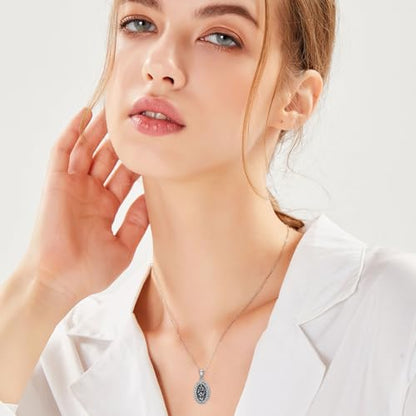 Birth Flower Photo Locket Necklace 925 Sterling Silver 12 Month Locket Necklace with Picture Birth Flower Photo Jewelry Gifts for Women Mother Mom Daughter - color: 05-May-lily, style: 1.no custom