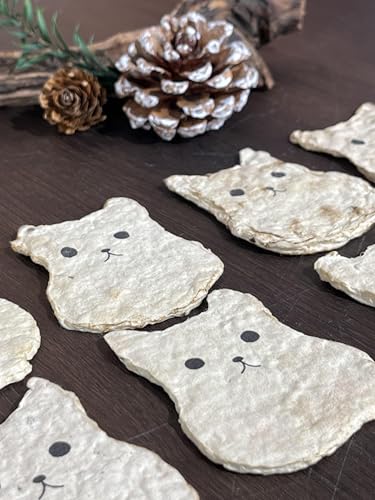10pcs Cat Memorial Gifts for Loss of Cat Plantable Paper Forget-me-not Seed | Eco-Friendly Sympathy Cards for Cat Lovers, Pet Loss Gifts with Cat Theme, Cat Birthday Gift for Gardening Enthusiasts