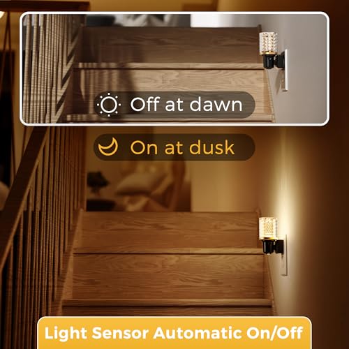 L LOHAS LED Night Light, 2 Pack Dimmable Night Lights Plug into Wall - color: Diamond-3000K, size: 2 Pack