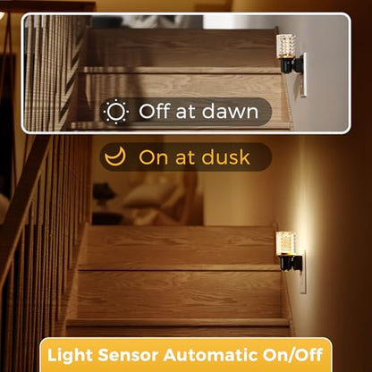 L LOHAS LED Night Light, 2 Pack Dimmable Night Lights Plug into Wall - color: Diamond-3000K, size: 2 Pack