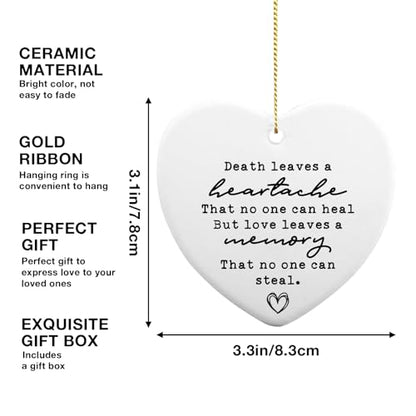 Sympathy Ceramic Ornament Keepsake for Loss of Loved One - Bereavement Remembrance Gift in Memory of Dad Mom - Condolence Keepsake - color: Bereavement